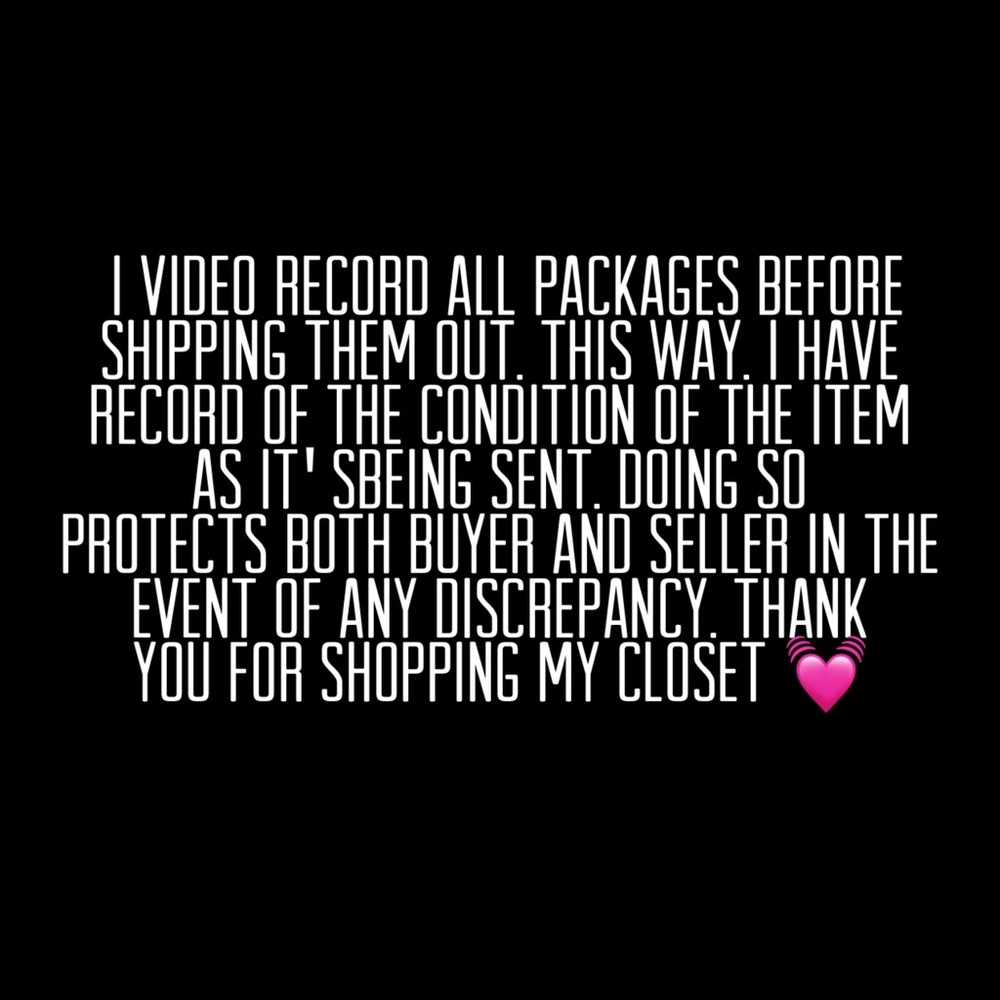 Thank you for shopping my closet 💓